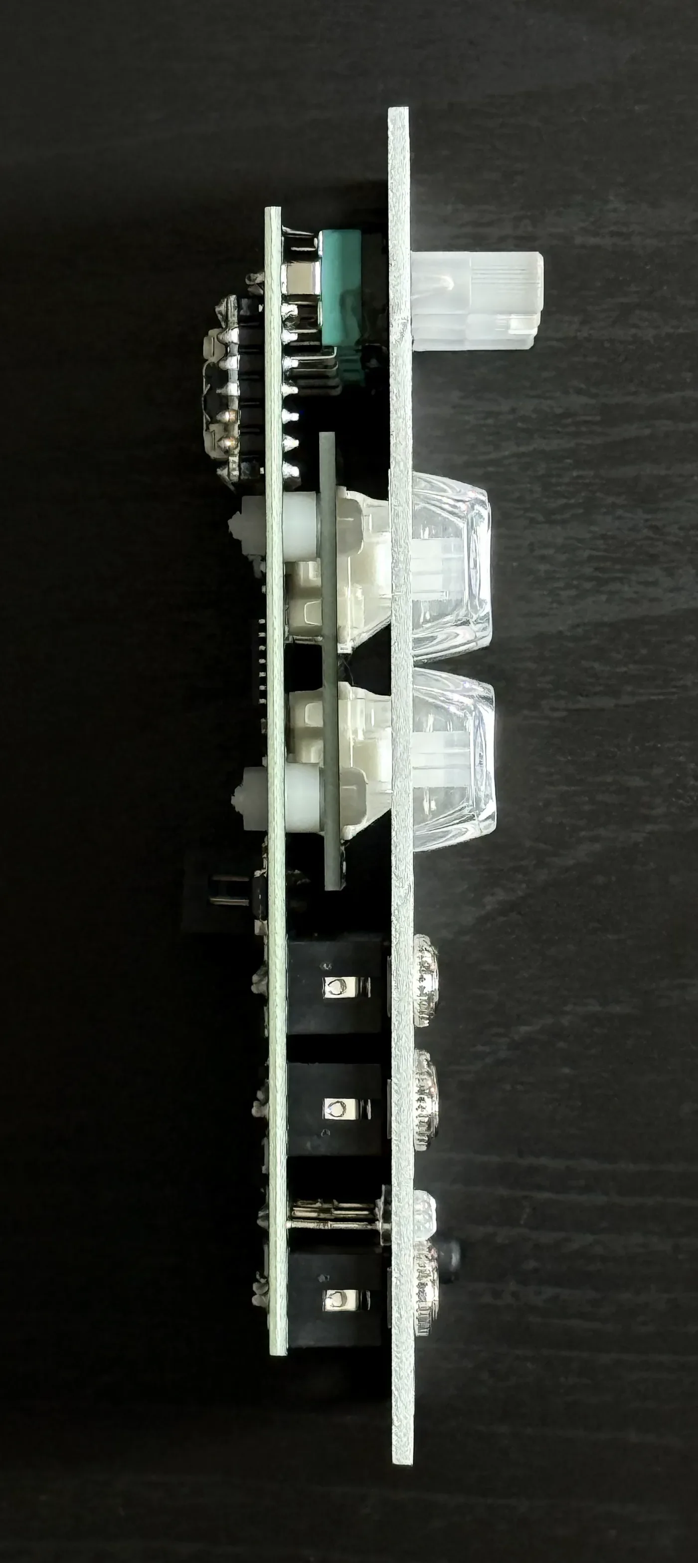 TACTUS side profile showing the module depth and circuit board